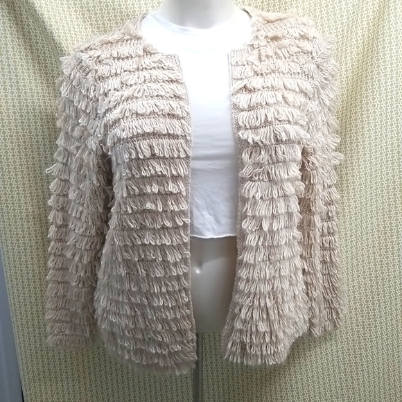 Cato Beige Yard Loop Cardigan - Picture 1 of 8